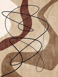 Moderne Organisch Geometrische Abstrakte Kunst