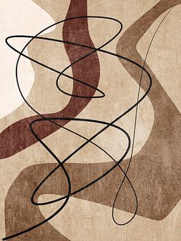 Modern Organic Geometric Abstract Art