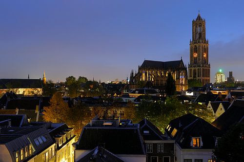 Paysage urbain d'Utrecht avec l'église Dom et la tour Dom