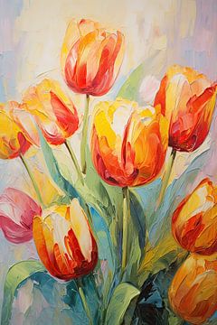 Colourful tulips by Imagine