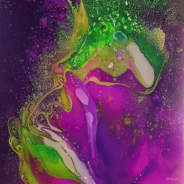 painting acrylic pouring by Gelissen Artworks