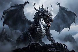 Dragon in the mist by DeVerviersBelgium