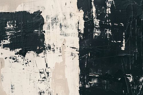 Abstract zwart-wit textuur kunstwerk