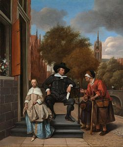 Der Bürgermeister von Delft und seine Tochter, Jan Havicksz. Steen