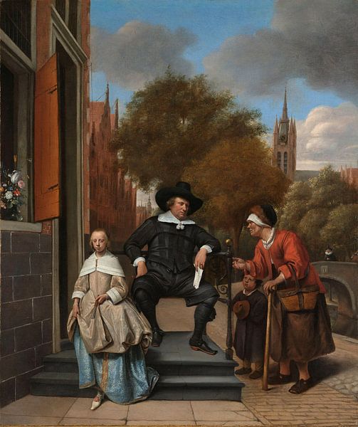 De burgemeester van Delft en zijn dochter, Jan Havicksz. Steen van Meesterlijcke Meesters