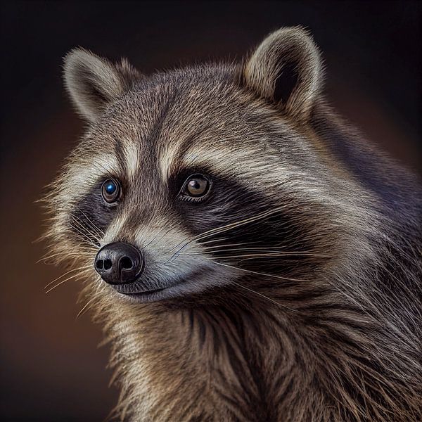 Portrait eines Waschbär Illustration von Animaflora PicsStock