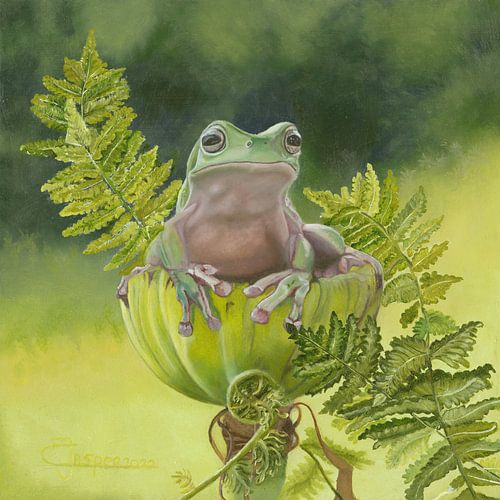 Sir Croaks-a-Lot - door Carla Jaspers van Tonkinson Fine Art