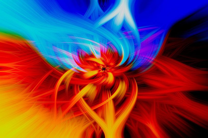 Art, lines. Digitally made by Gert Hilbink