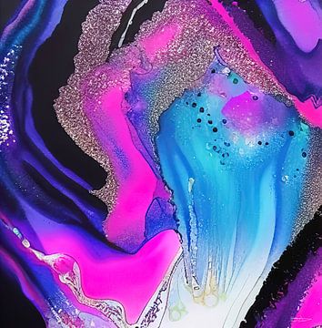 painting van alcohol ink en acryl van Gelissen Artworks