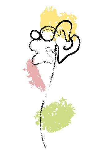 Abstract kunstwerk van een bloem