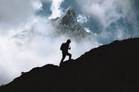 Mountain hiker in Nepal by Roy Mosterd thumbnail