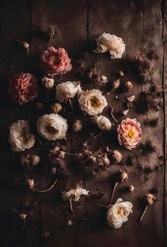 Flowers in Contrast of Beauty next to Impermanence