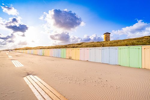 De gekleurde strandhuisjes van Domburg