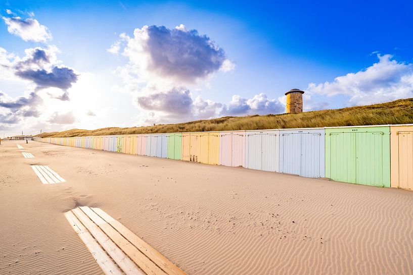 Domburgs bunte Strandhäuser von Danny Bastiaanse