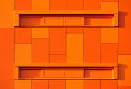Oranje abstractie  van Sander van der Werf thumbnail