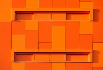 Oranje abstractie  von Sander van der Werf