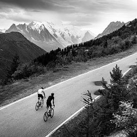 Vue du Mont Blanc sur Jarno Schurgers