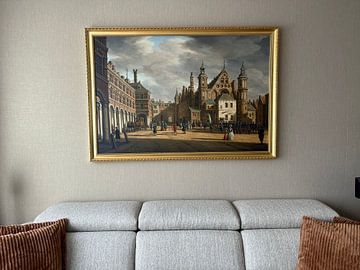Klantfoto: Den Haag, Gezicht op het Binnenhof naar het noorden met de Ridderzaal, Paulus Constantijn la Fargue