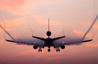 Airplane landing on a foggy morning by Jeffrey Schaefer thumbnail