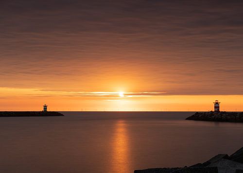 Zwoele zonsondergang