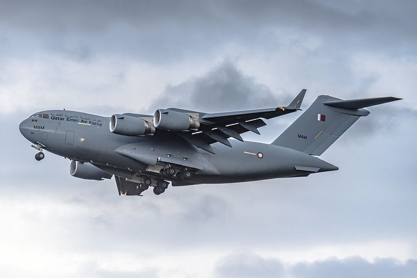 Qatar Emiri Air Force Boeing C-17 Globemaster III. van Jaap van den Berg