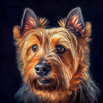 Yorkshire Terrier Portret Illustratie van Animaflora PicsStock