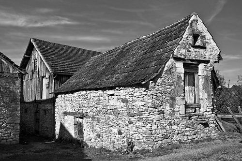 Verlaten middeleeuws Frans landhuis