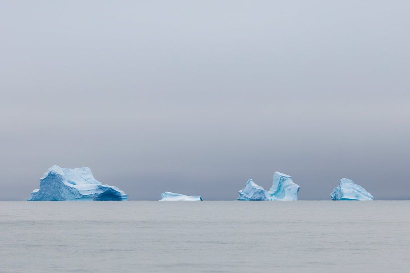 Eisberge in der Diskobucht, Grönland von Martijn Smeets