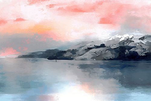 Schwebender Horizont | Moderne Kunst