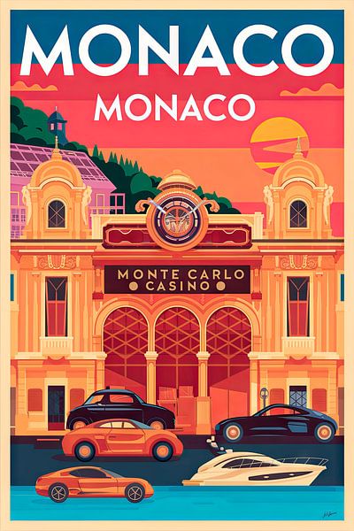Monaco, Monaco. von Poster Art Shop
