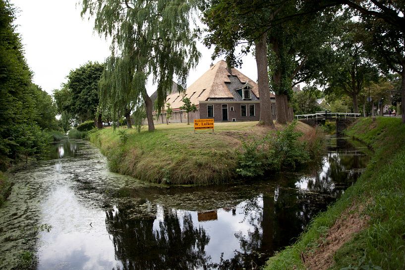 Twisk, Westfriesland: boerderij met rieten dak van Kees van Dun