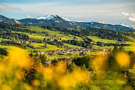 View of Peterstal and the Reutter Wanne in springtime by Leo Schindzielorz