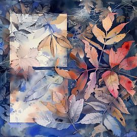 Seasonal leaf background by Ariadna de Raadt-Goldberg