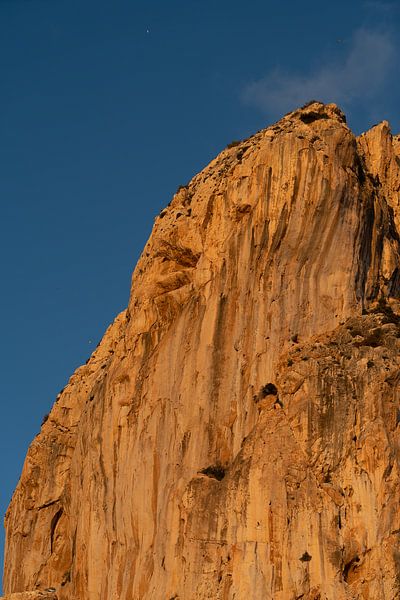 Oranjebruine kliffen en blauwe lucht 1 van Adriana Mueller
