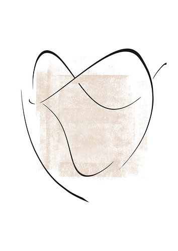 Interlocking Four | Minimalist Line Abstract