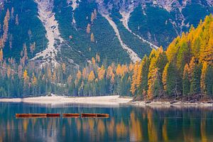 Pragser Wildsee, Dolomiten, Italien von Henk Meijer Photography