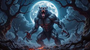 NOCTYRIOS – Le loup-garou rugissant sous la pleine lune