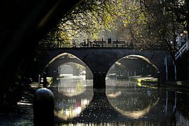 The Oudegracht in Utrecht by Merijn van der Vliet