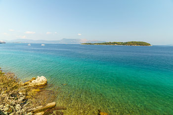 Turquoise baai bij Korfoe