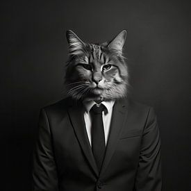 City cat with class by Ingeborg Lukkien