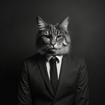 City cat with class
