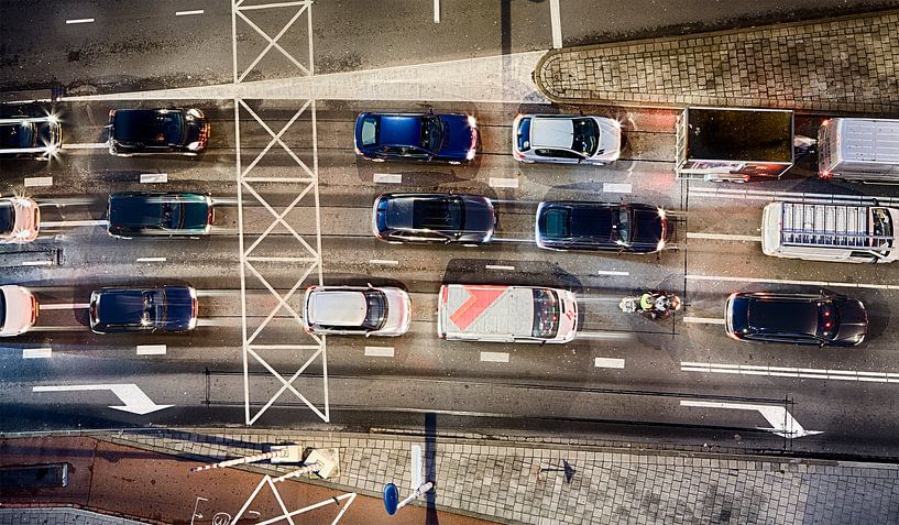 Rotterdamer Straße (Farbe) von Rob van der Teen