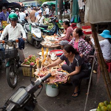 Marktdag in Vietnam