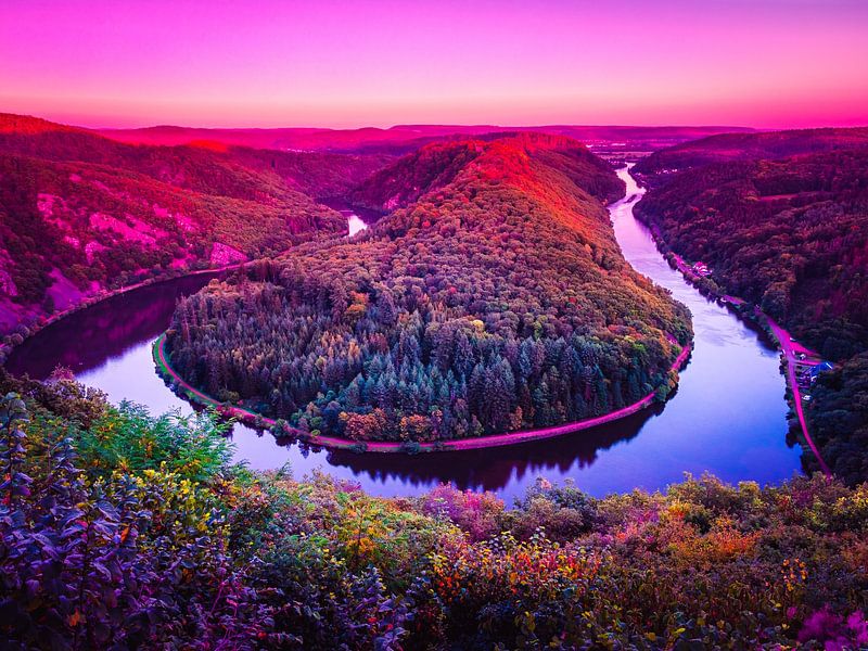 Saar loop with sunset by Mustafa Kurnaz