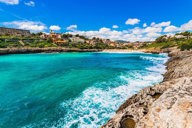 Beach seaside bay of Cala Mandia, Majorca by Alex Winter