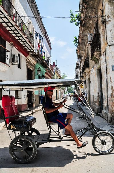 tuktuk havana streets cuba by Sabrina Varao Carreiro