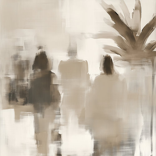 In complete tranquillity – modern abstract by Bianca ter Riet