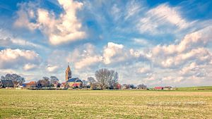 Dorfansicht von Oosterland in Noord-Holland