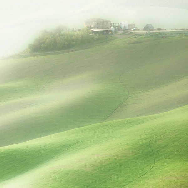 Haus auf dem Hügel - Toskana, Italien von Bas Meelker