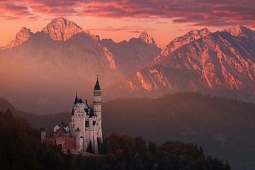 Red morning above the castle, Daniel Řeřicha by 1x